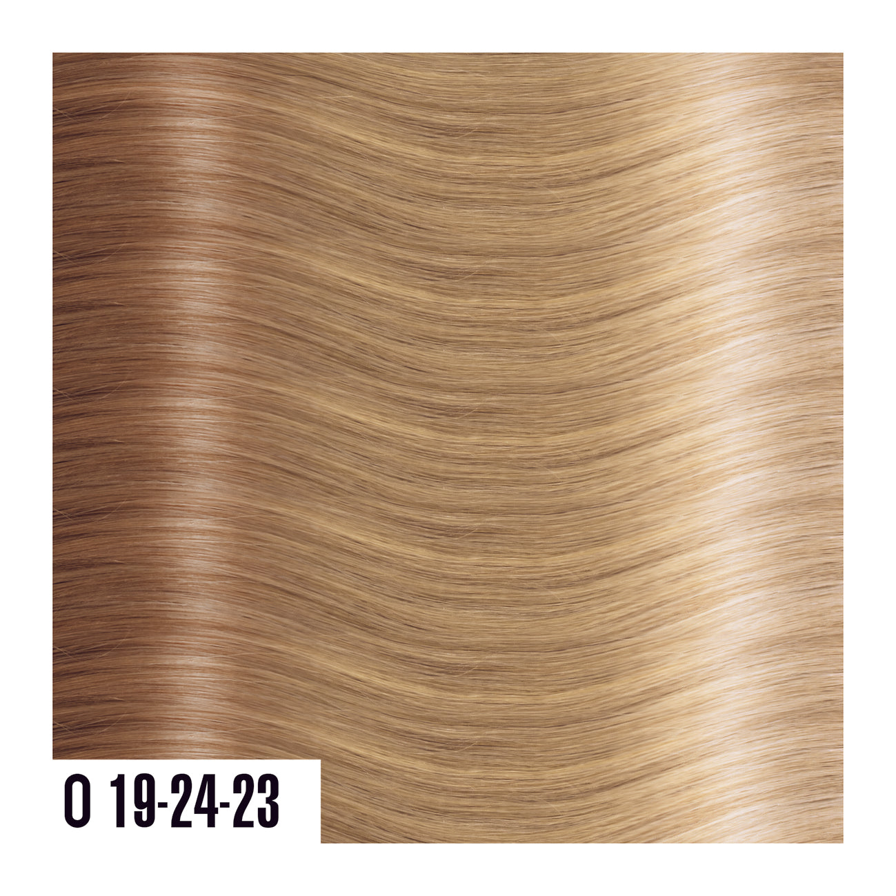 O19-24-23 - Prime Tape In - Light Brown Fade Into Blonde - Ombre colors are a beautiful gradual blend of 3 colors with darker roots and lighter ends. 