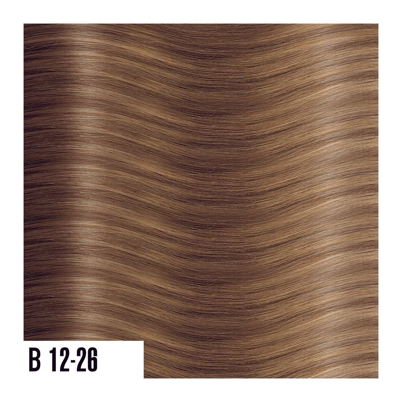 Keratin Extensions Blend of golden brown and gold - Balayage colors are a perfect combination of natural colored roots that blends into highlighted ends.