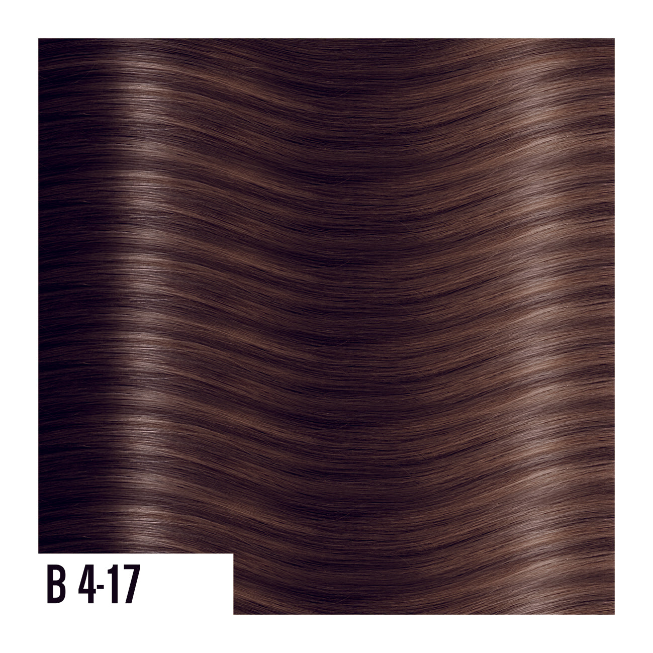 Keratin Extensions Blend of medium brown with light brown - Balayage colors are a perfect combination of natural colored roots that blends into highlighted ends.