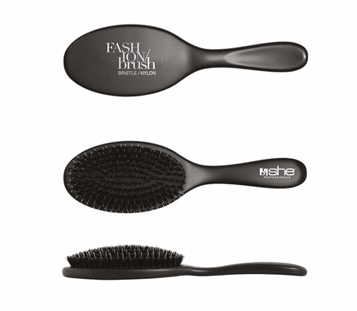 Fashion Brush 508 - the SHE hair professional hair extensions brushes are ideal for all hair types and lengths. Designed to carefully detangle from the roots to the ends without damaging the bonds or tape ins while providing a beautiful shine. 