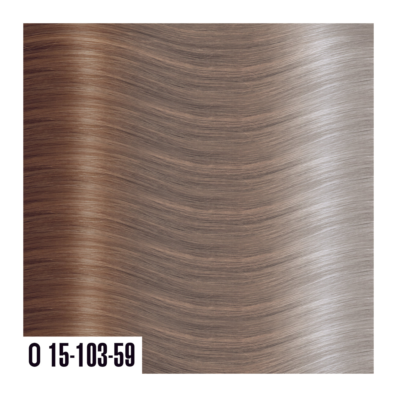 O15-103-59 - Prime Tape In Light brown Fade Into Platinum Blonde - Ombre colors are a beautiful gradual blend of 3 colors with darker roots and lighter ends.  