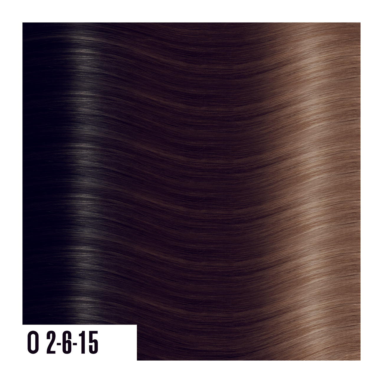 O2-6-15 - Prime Tape In Dark Brown Fade Into Medium Brown - Ombre colors are a beautiful gradual blend of 3 colors with darker roots and lighter ends. 