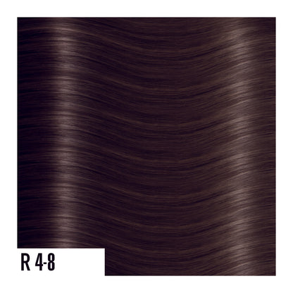 R4-8 - Rooted Prime Tape In Dark Brown Into Brown - Ombre colors are a beautiful gradual blend of 3 colors with darker roots and lighter ends. 