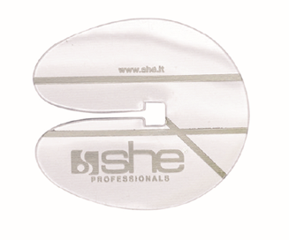 One silver Hair Extension Plastic Shields from she hair professionals