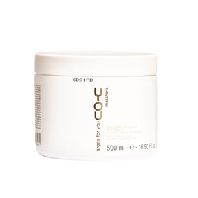 One 500ML Argan For You Conditioner from she - A wellness mask that revitalizes all types of hair fortifies it with out weighing it down. Restores the optimal balance of fiber and prevents premature aging. Argan oil, Vitamin E, protects hair from free radicals, while beta-carotene renews the energy reserves of the hair fiber and counteracts damage caused by UV rays, repairing and restoring the hair inside and out. End result : Softness, Shine and Hydration