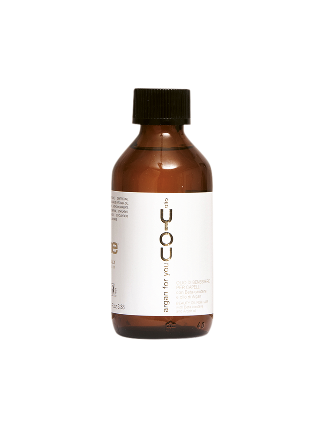 One 100ML Argan For You Olio from she -  Wellness treatment oil for all types of hair based on argan oil and beta-carotene. Immediately absorbed, is non greasy, leaves no residue and ensures deep hydration with extraordinary shine and a silky touch. Argan oil, rich in vitamin E strengths hair, hydrates and protects against free radials and pollution. Beta-carotene reinforces action against aging, renews the energy reserves of the hair fiber making the hair stronger and healthier. 