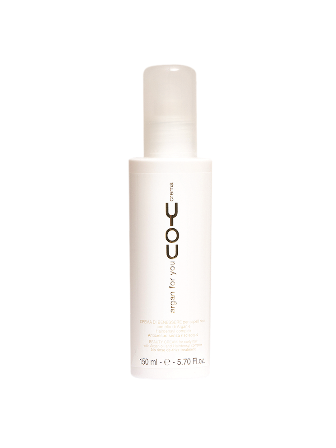 One 150ML Argan For You Curl Creme from she - The optimal contribution of hydration and antioxidants from argan oil, enriched by the action of the hairdensyl complex, a complex of proteins, amino acids of marine origin and honey extracts that protects, Shines, hydrates, strengths, the hair and makes it more voluminous and frizz free. Curls defined, smooth and soft to the touch. 